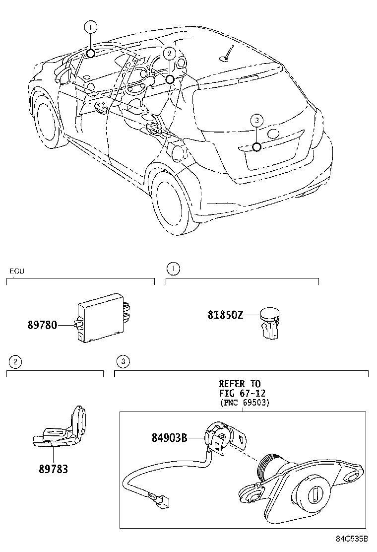 89780-52210 COMPUTER ASSY, TRANSPONDER KEY product image
