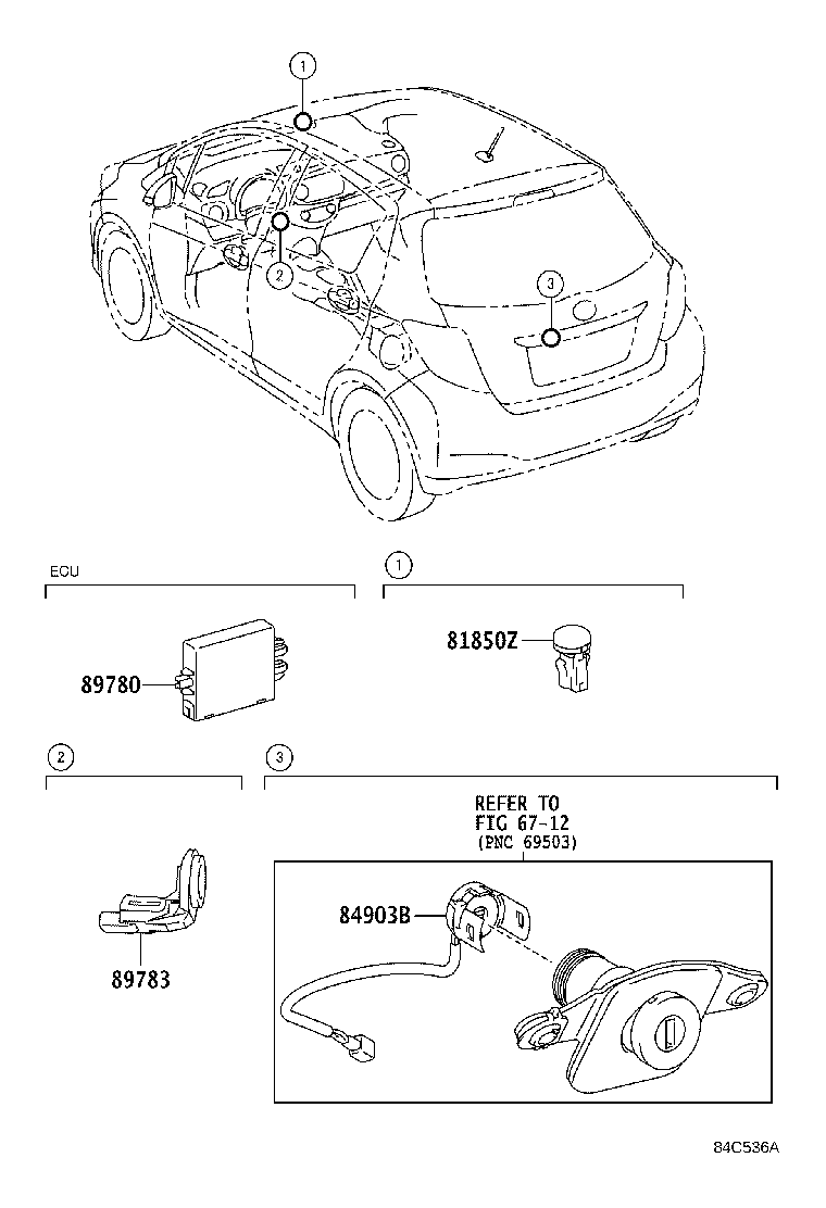 89780-52210 COMPUTER ASSY, TRANSPONDER KEY product image