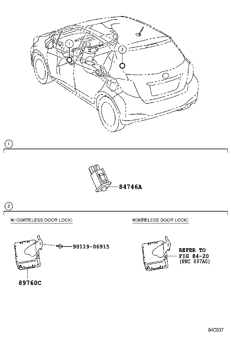 89760-52040 RECEIVER ASSY, TIRE PRESSURE MONITOR product image