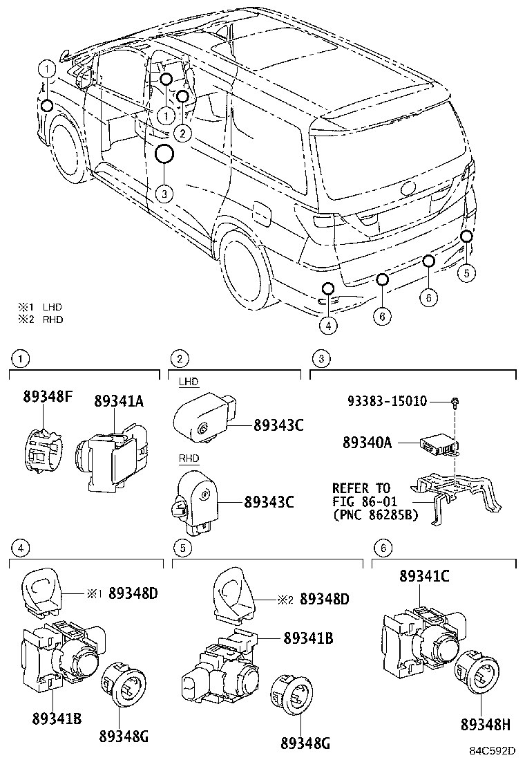 89340-58030 COMPUTER ASSY, CLEARANCE WARNING product image