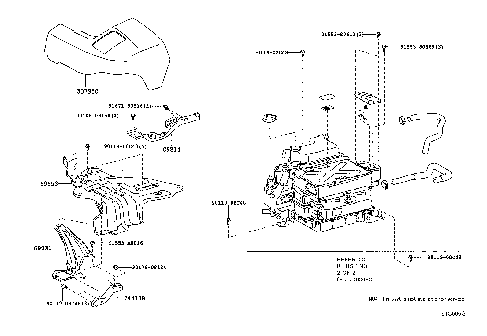 53796-58020 COVER, ENGINE ROOM, SIDE product image