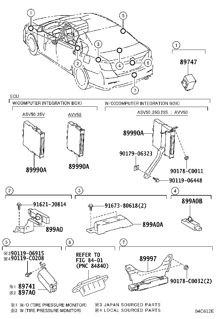 89740-06110 RECEIVER, DOOR CONTROL product image