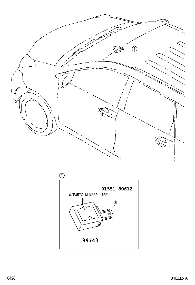 Toyota 89741-BZ320 RECEIVER, DOOR CONTROL