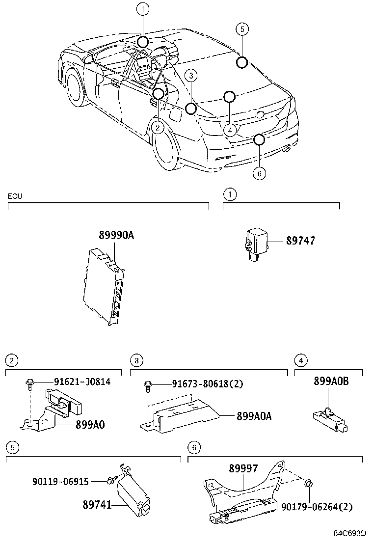 89741-33600 RECEIVER, DOOR CONTROL product image