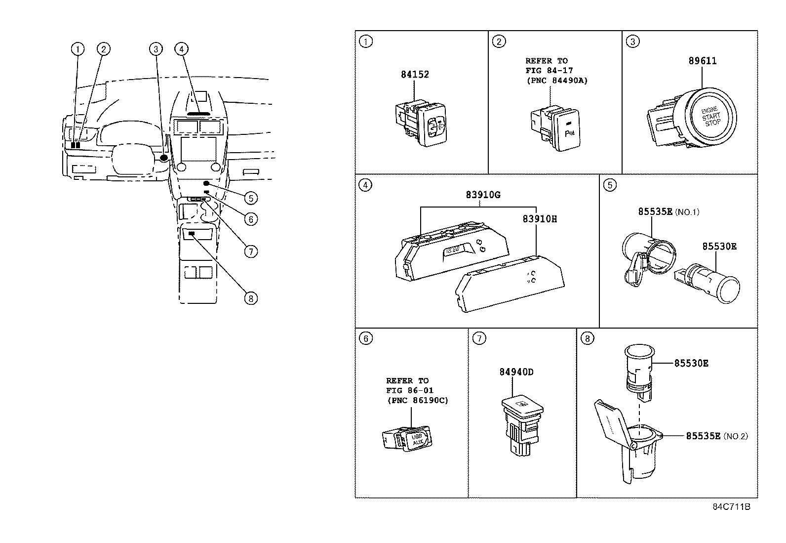 82730-33F42 BLOCK ASSY, INSTRUMENT PANEL JUNCTION product image