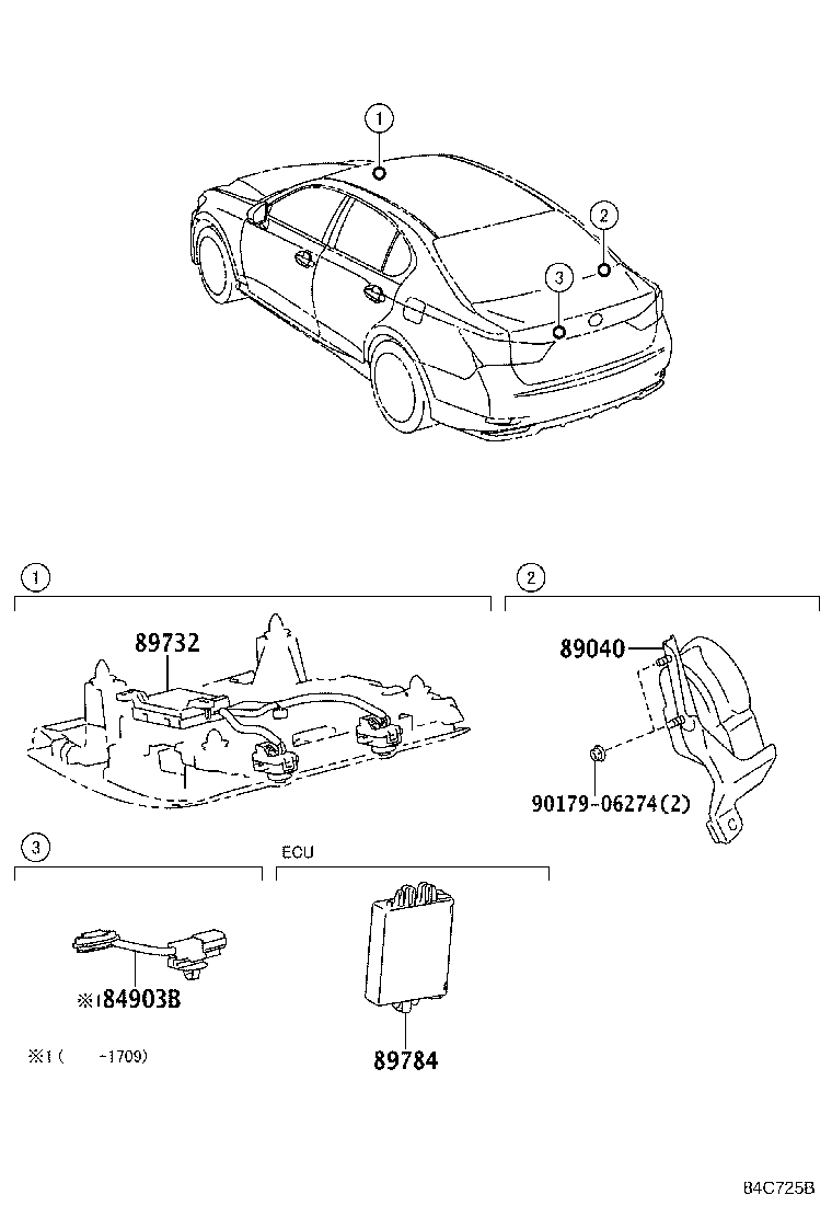 89732-30240 SENSOR, THEFT WARNING RADAR product image