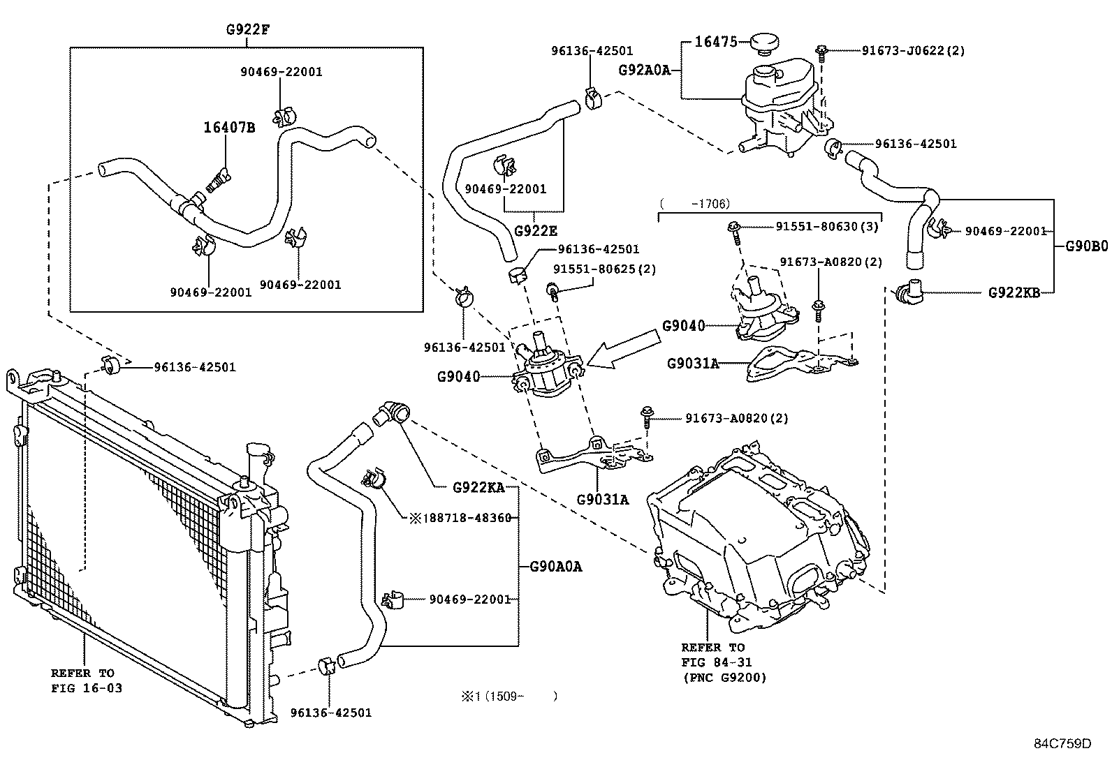 Toyota 16407-64010 COCK SUB-ASSY, RADIATOR DRAIN