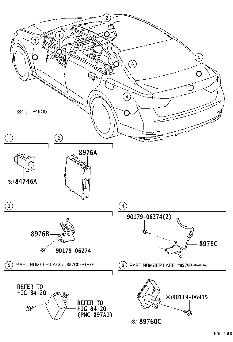 8976A-30013 DRIVER, TIRE PRESSURE MONITOR INITIATOR product image
