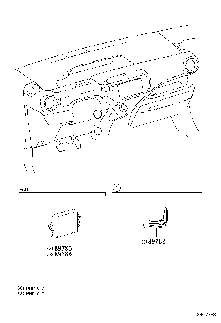 Toyota 89782-12040 COIL, TRANSPONDER KEY