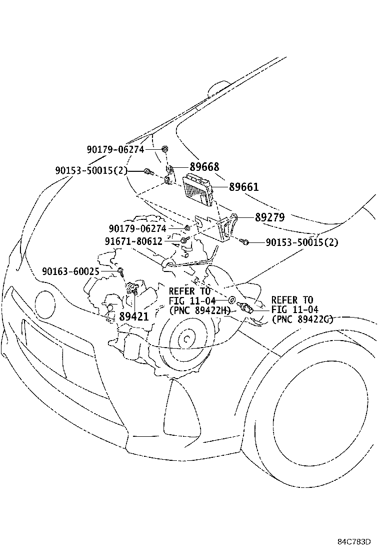 Toyota 89279-52080 COVER, ENGINE CONTROL COMPUTER