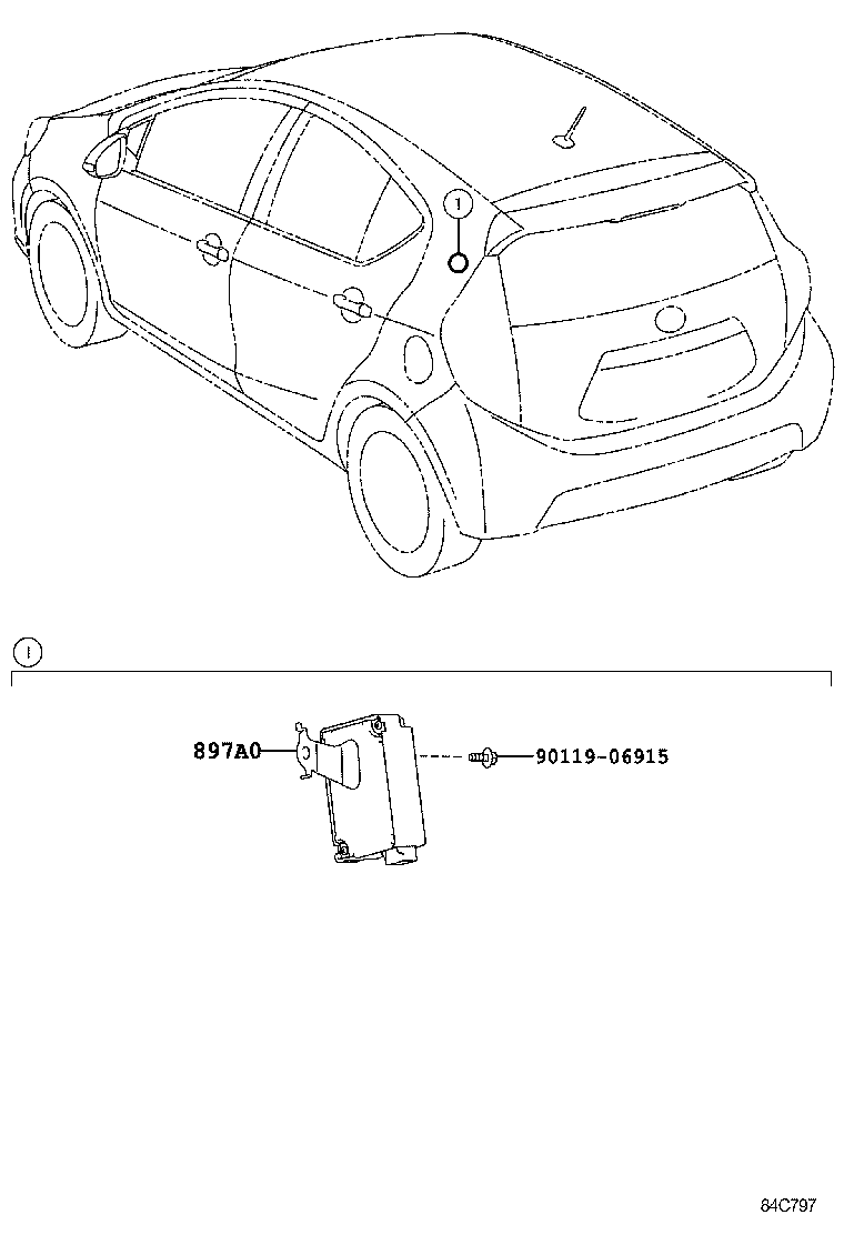 897B0-52040 RECEIVER ASSY,DOOR CONTROL & TIRE PRESSURE MONITORING SYSTEM product image