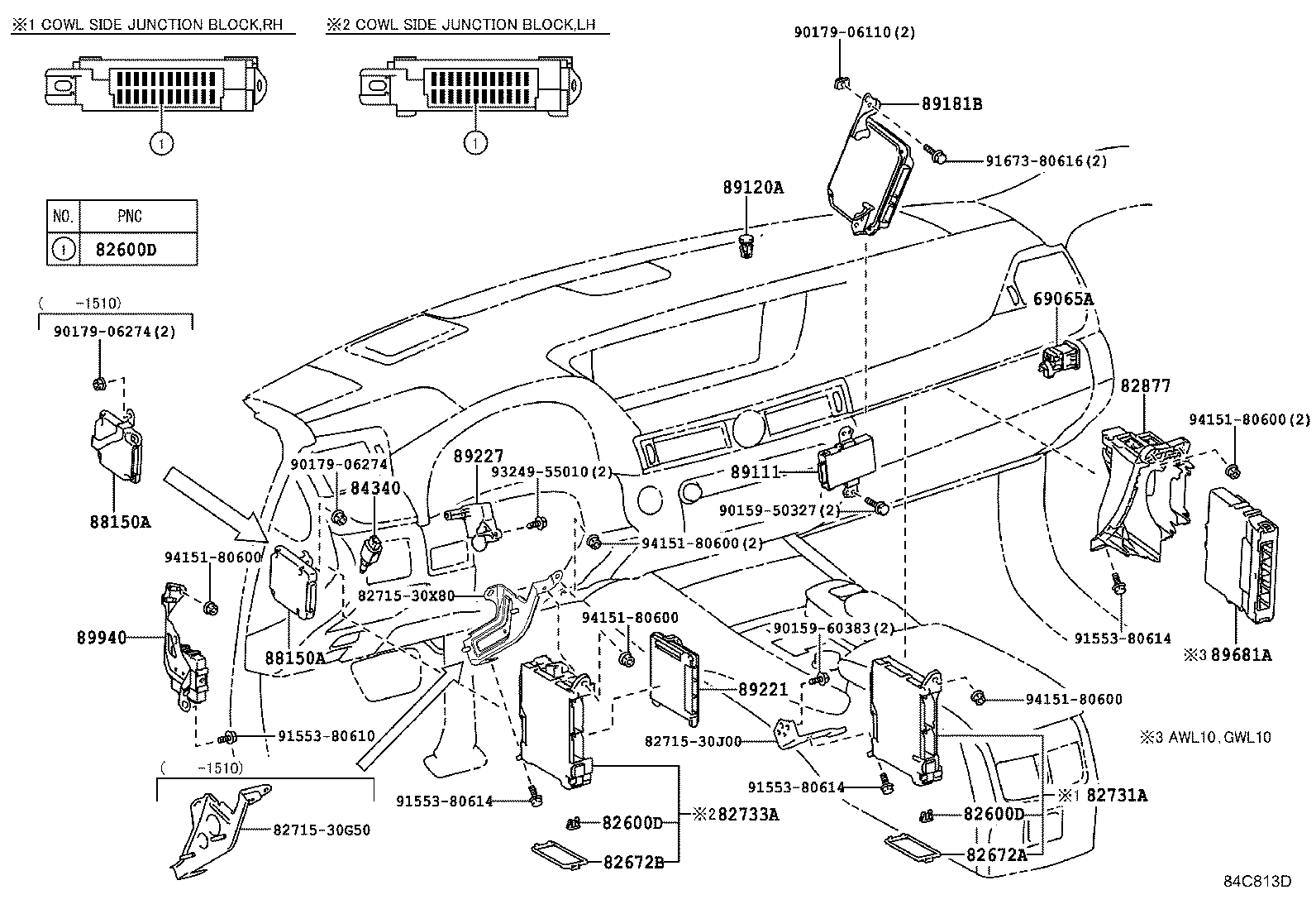 82672-30530 COVER, JUNCTION BLOCK product image