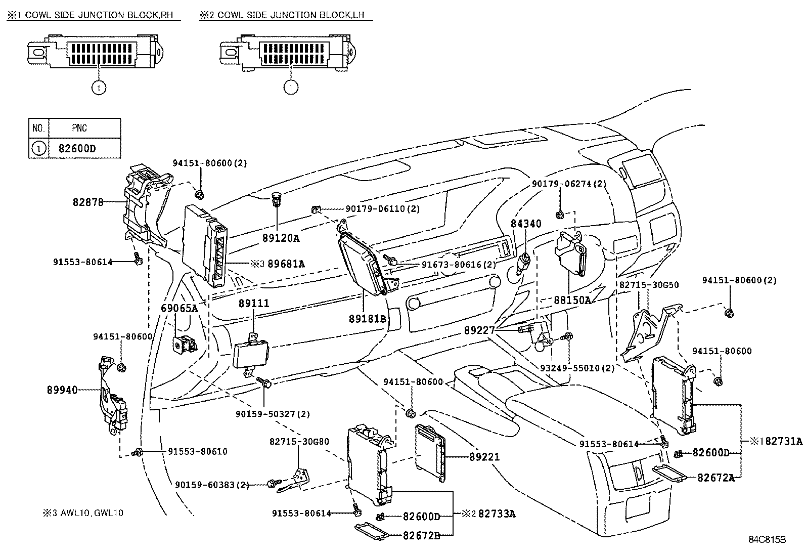 82672-30530 COVER, JUNCTION BLOCK product image