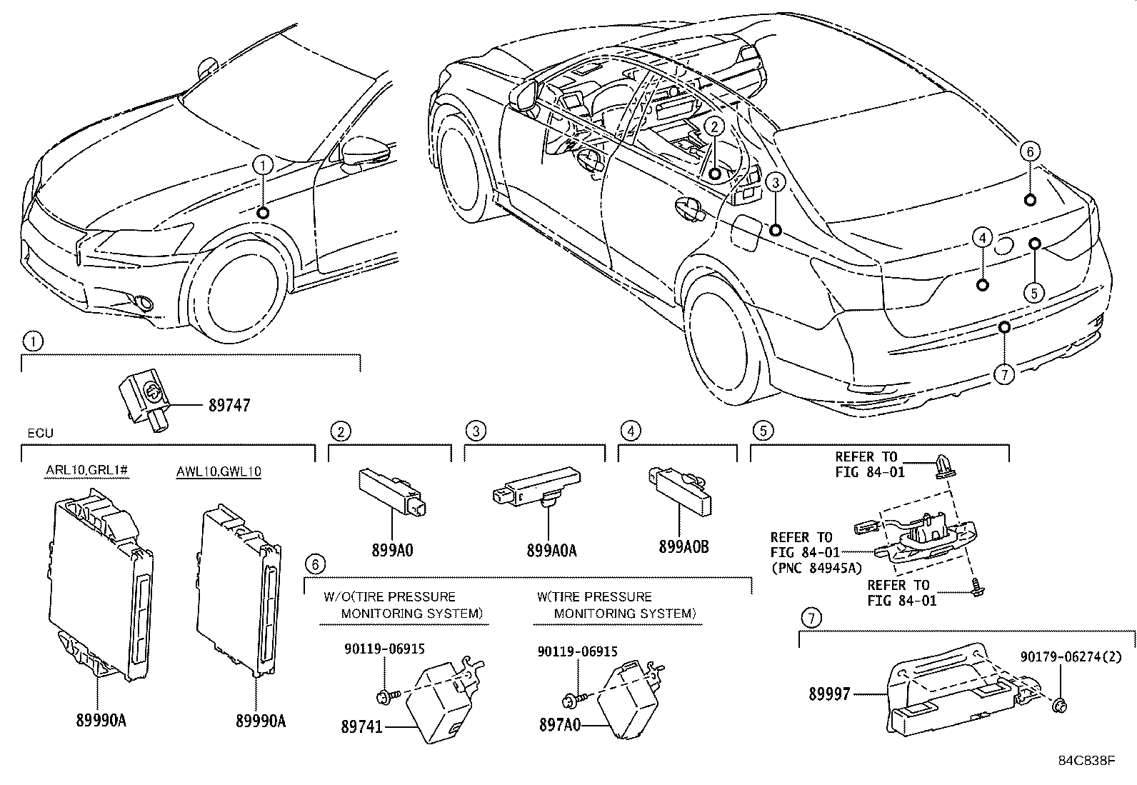 897B0-30460 RECEIVER ASSY,DOOR CONTROL & TIRE PRESSURE MONITORING SYSTEM product image