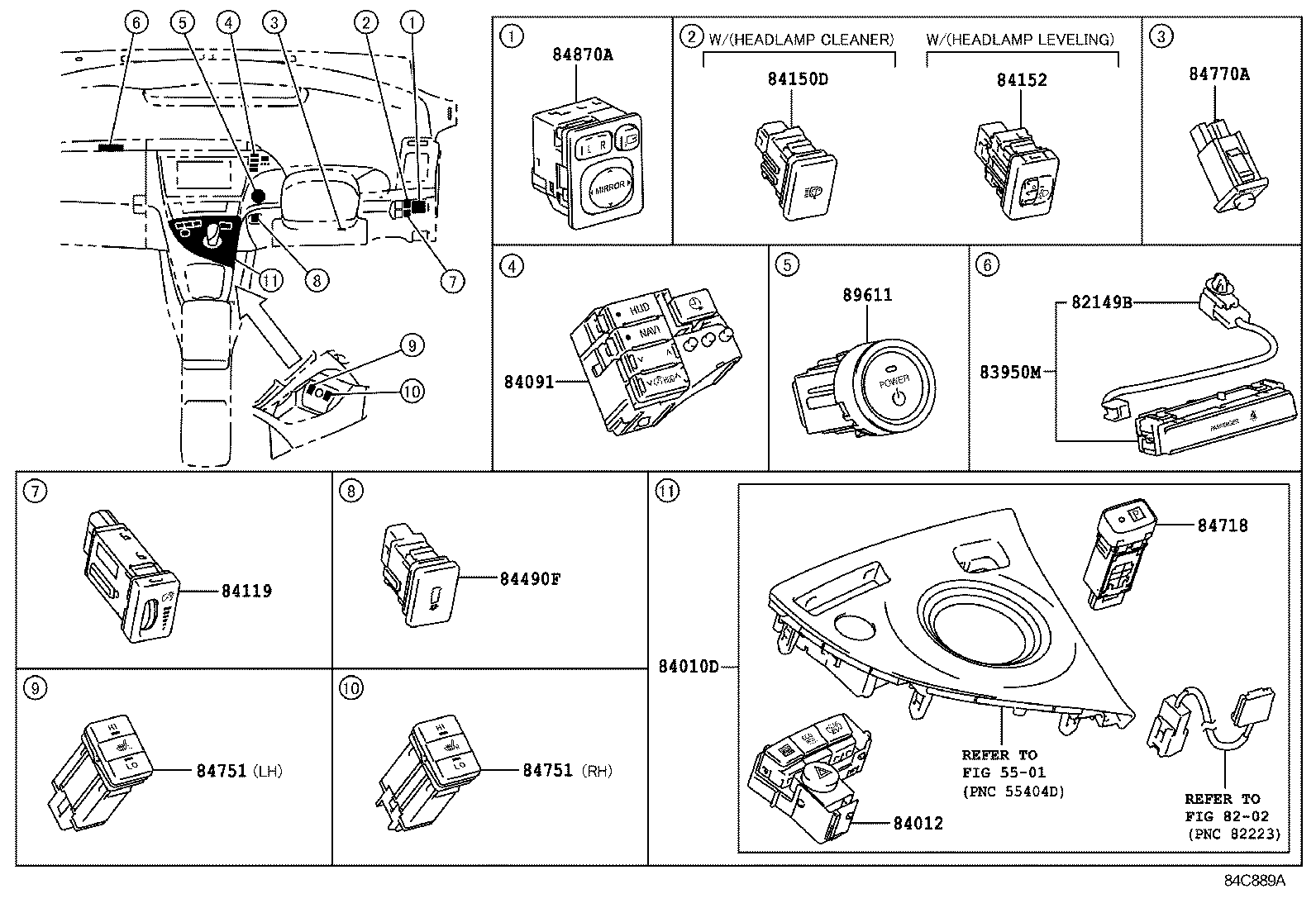 83950-47100 LAMP ASSY, TELLTALE product image