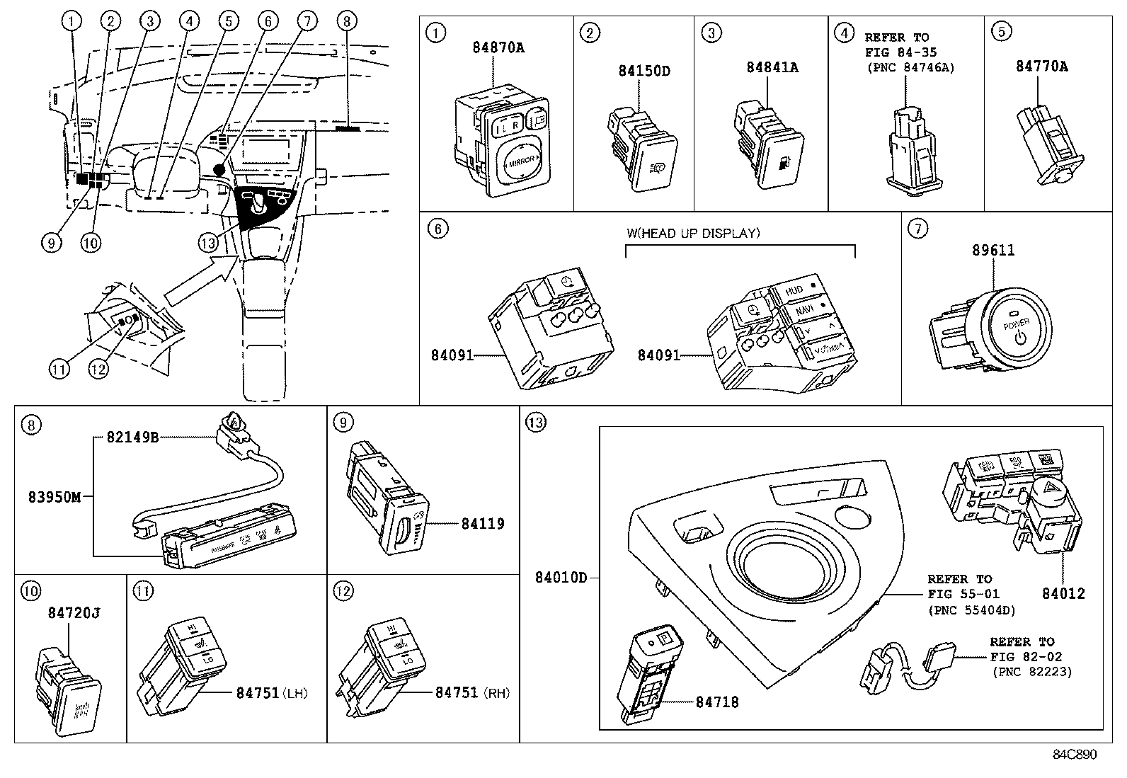 83950-47110 LAMP ASSY, TELLTALE product image
