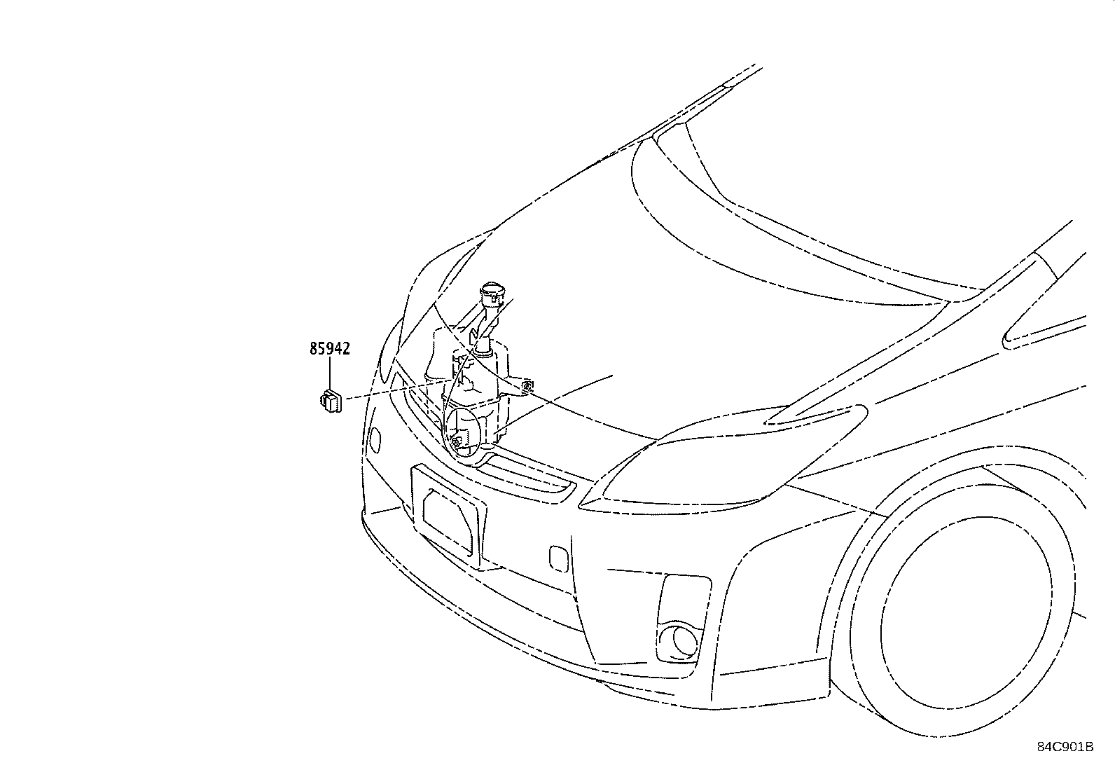 Toyota 89960-47160 COMPUTER ASSY, HEADLAMP LEVELING