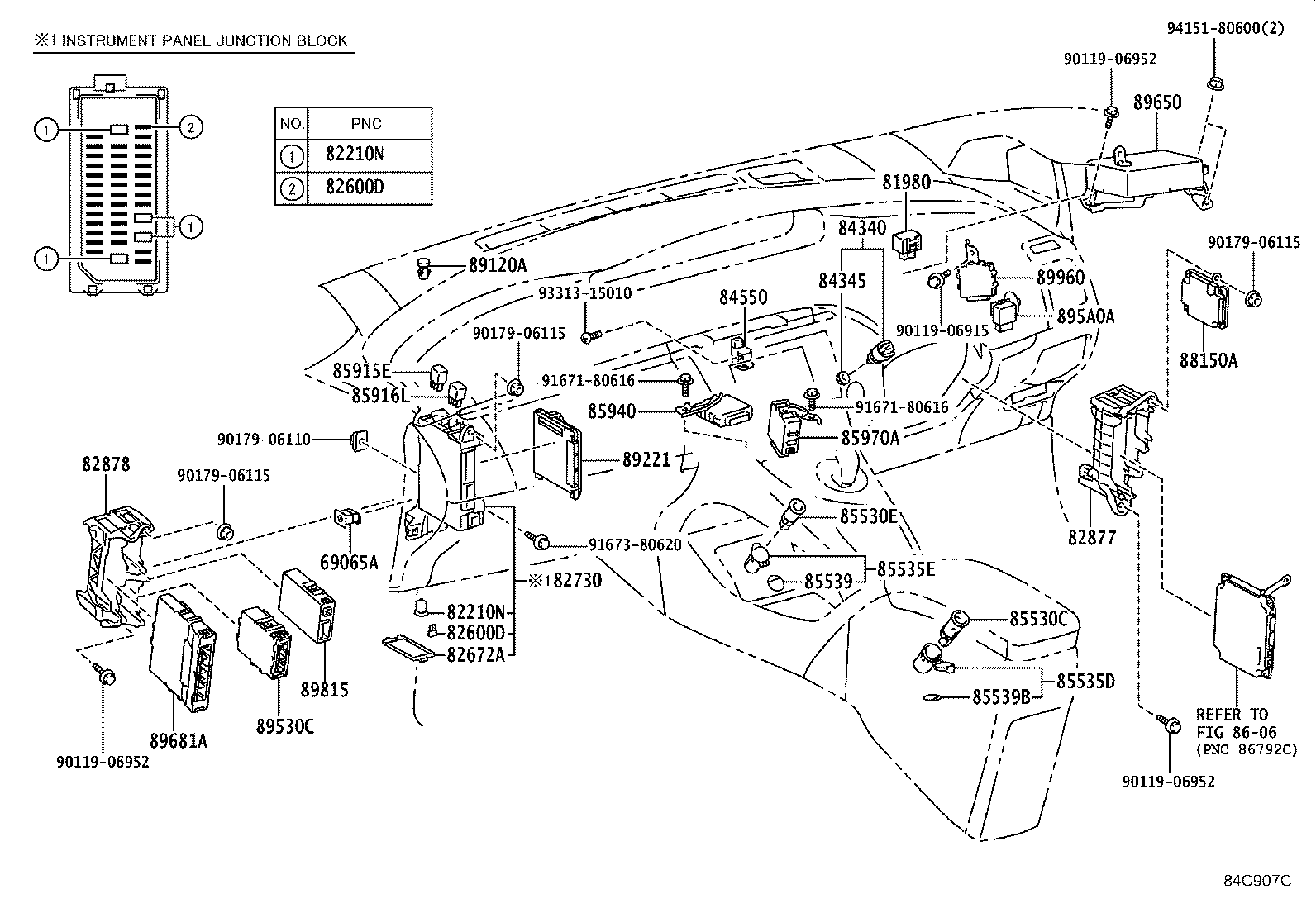 84721-47010 SWITCH ASSY, PATTERN SELECT product image