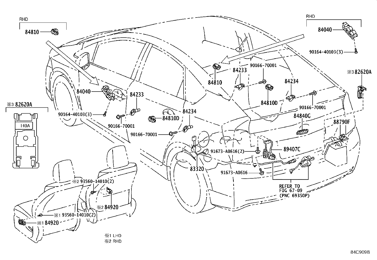 84721-47010 SWITCH ASSY, PATTERN SELECT product image