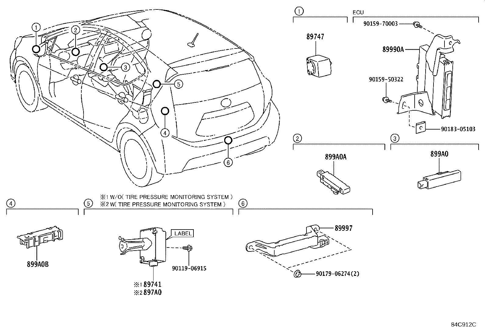 89740-52230 RECEIVER, DOOR CONTROL product image