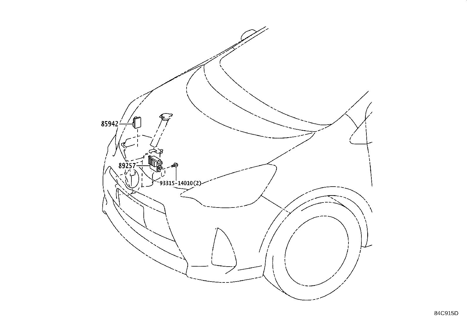 28865-21020 SENSOR, BATTERY THERMOMETER product image