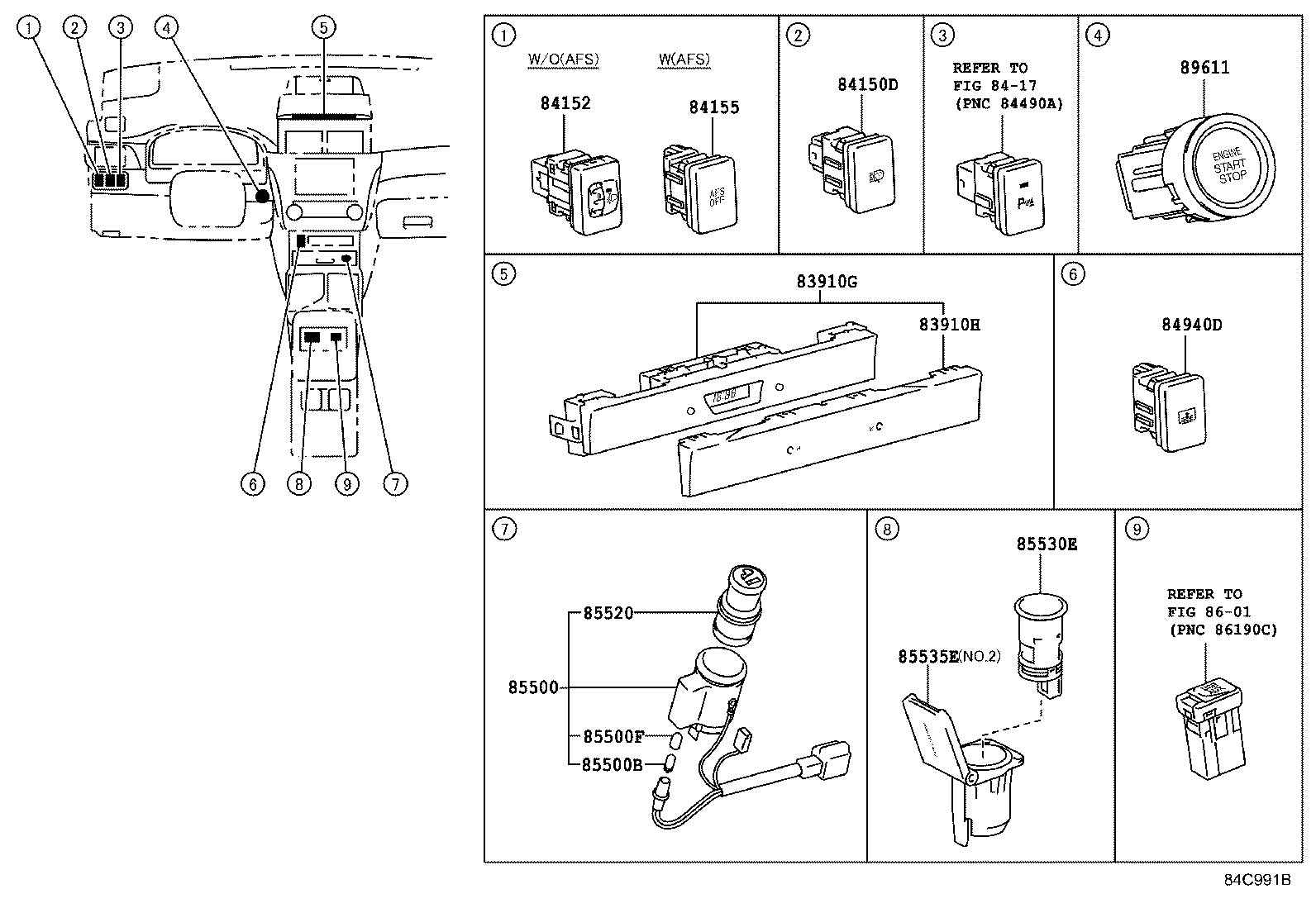 82730-33F42 BLOCK ASSY, INSTRUMENT PANEL JUNCTION product image