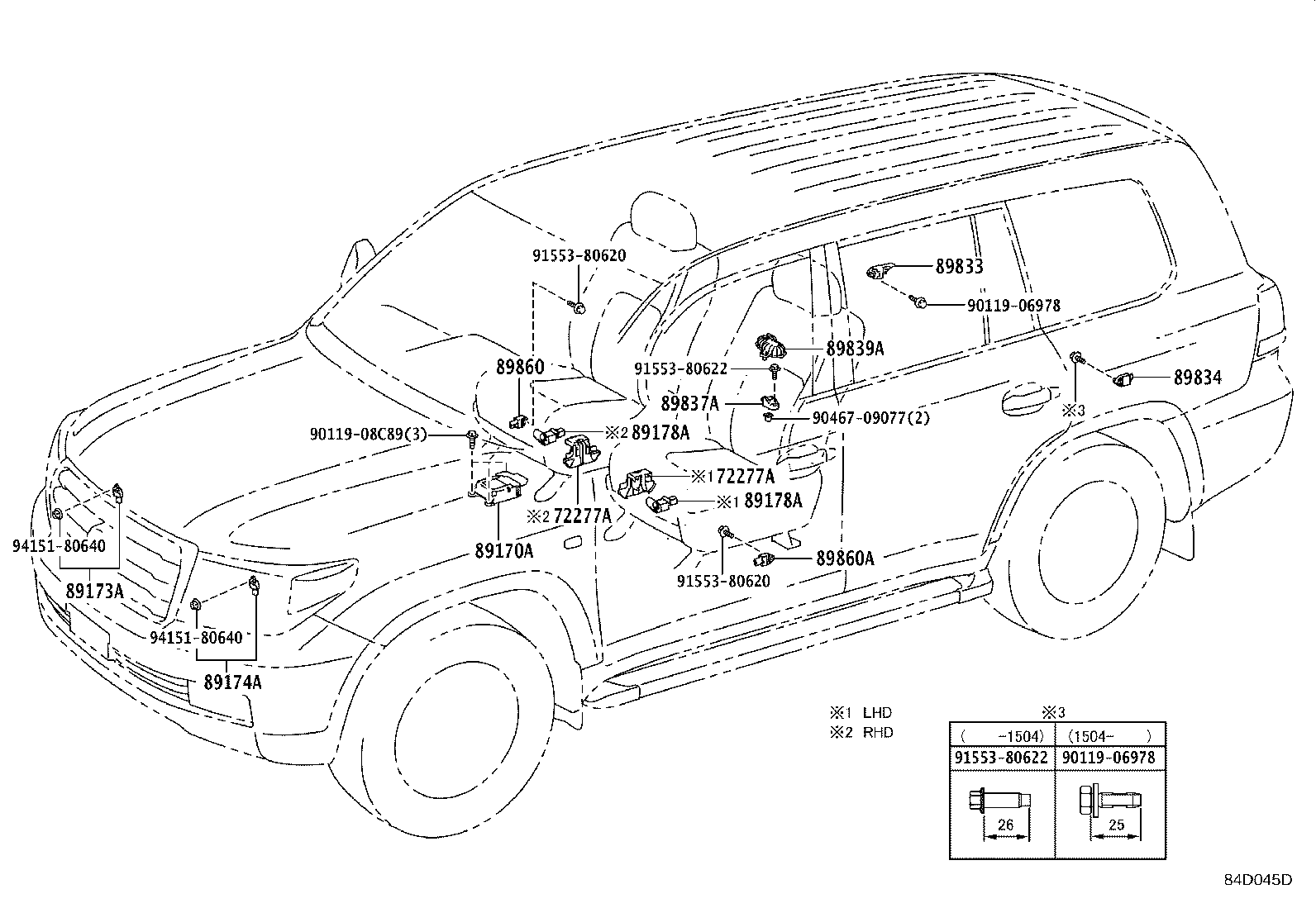 89170-60340 COMPUTER ASSY, AIR BAG product image