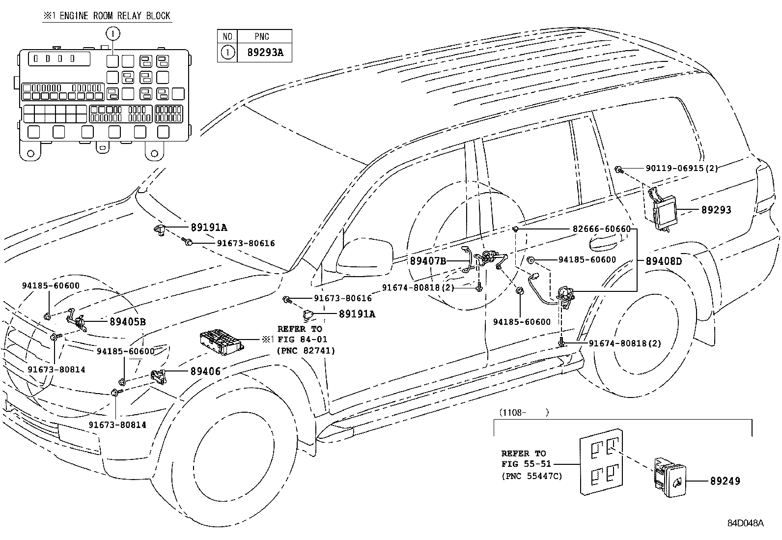 Toyota 89249-60050 SWITCH, ABSORBER CONTROL