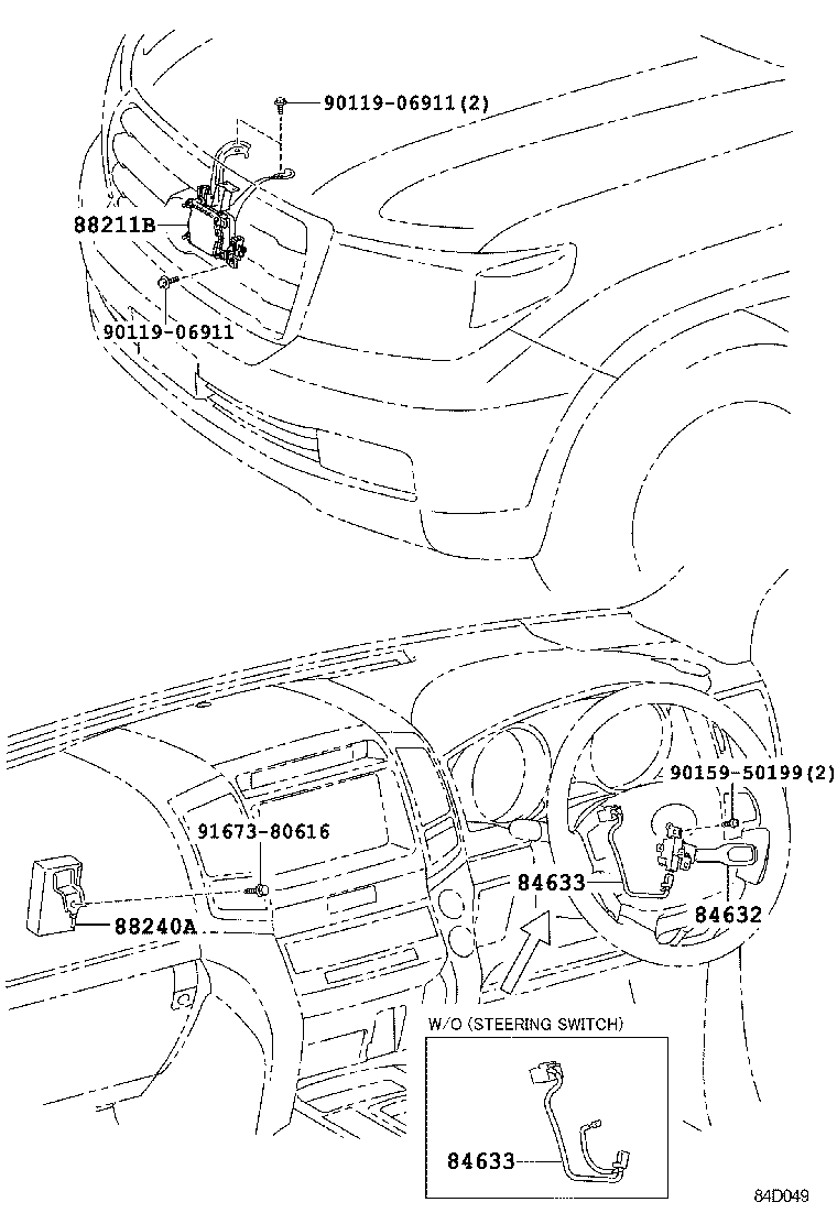 88240-60280 COMPUTER ASSY, DISTANCE CONTROL product image