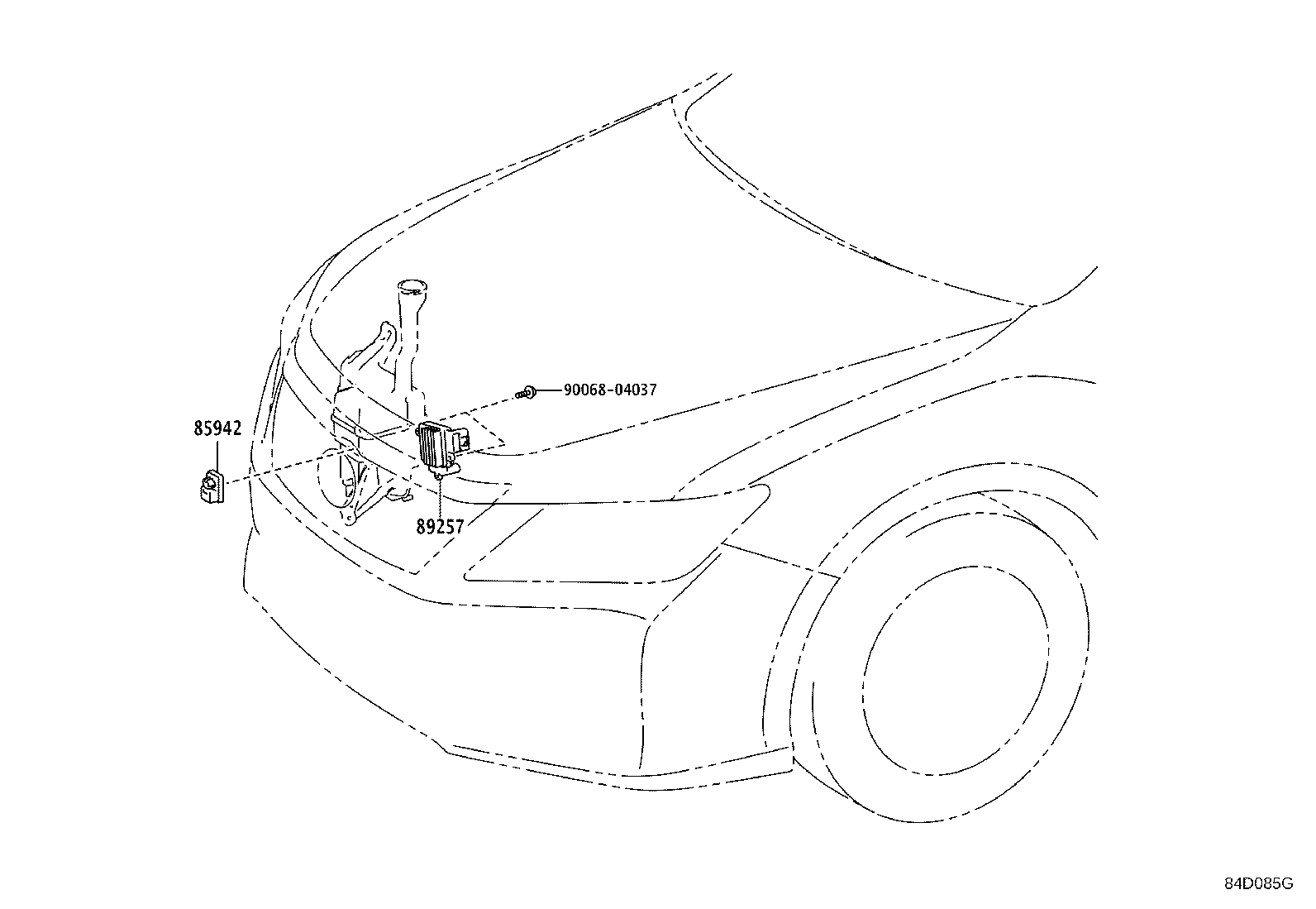 84152-06030 SWITCH, HEADLAMP LEVELING product image