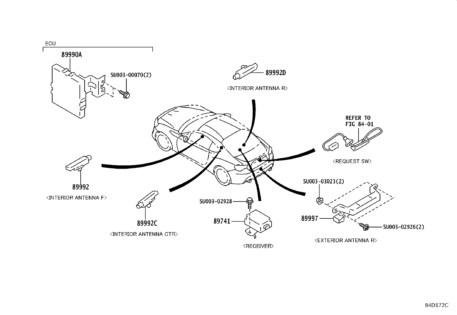 SU003-04497 RECEIVER, DOOR CONTROL product image