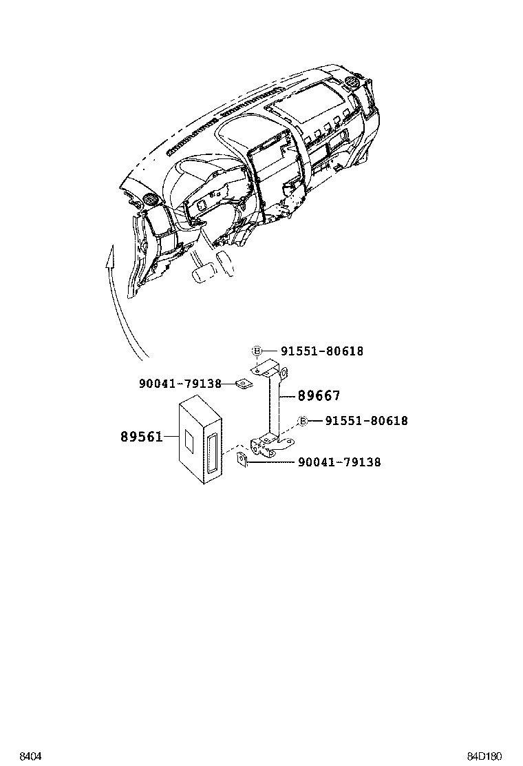 89667-B4030 BRACKET, ENGINE CONTROL COMPUTER product image