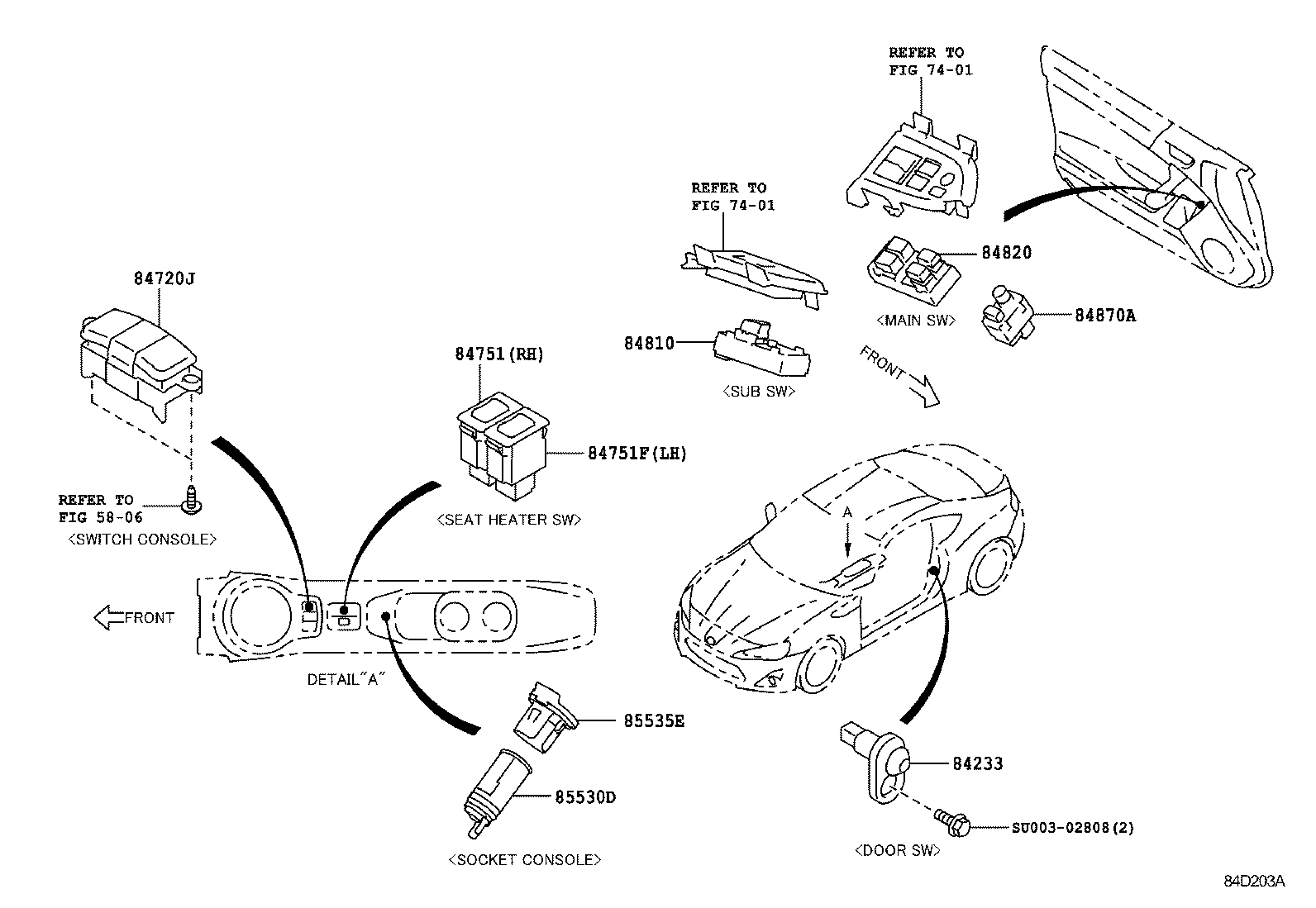 SU003-02487 SWITCH ASSY, PATTERN SELECT product image