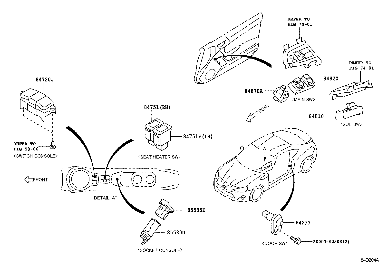SU003-02487 SWITCH ASSY, PATTERN SELECT product image