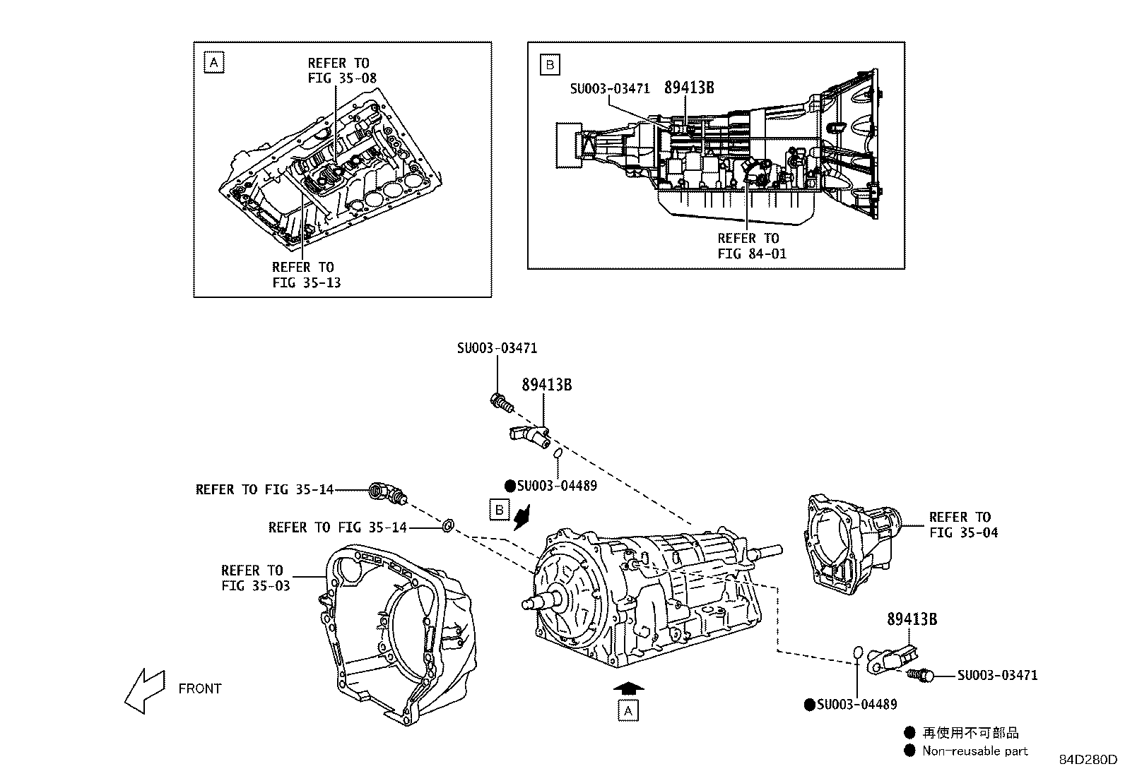 Toyota SU003-03838 SENSOR, TRANSMISSION REVOLUTION