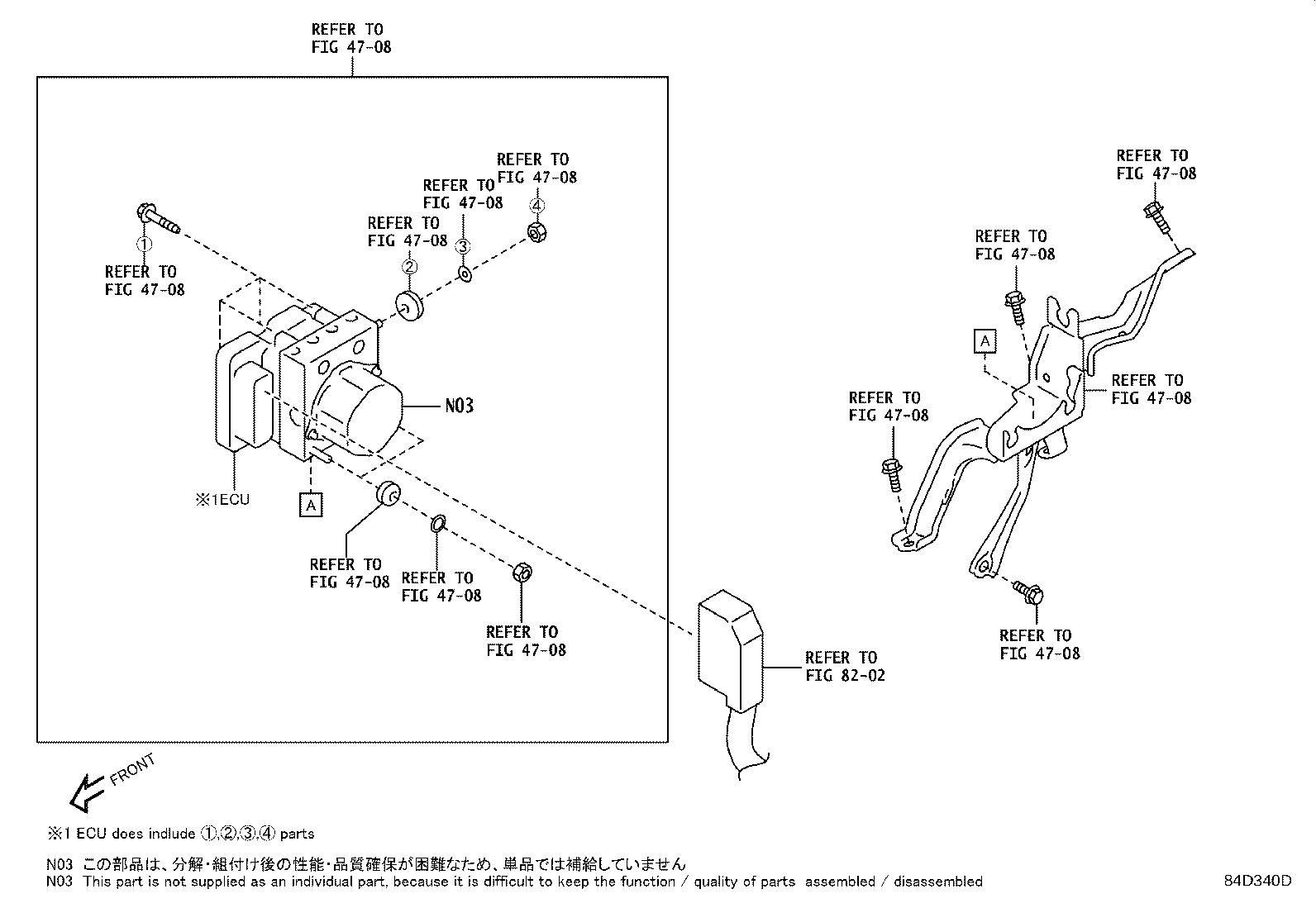 Toyota SU003-00664 SENSOR, SPEED, REAR RH