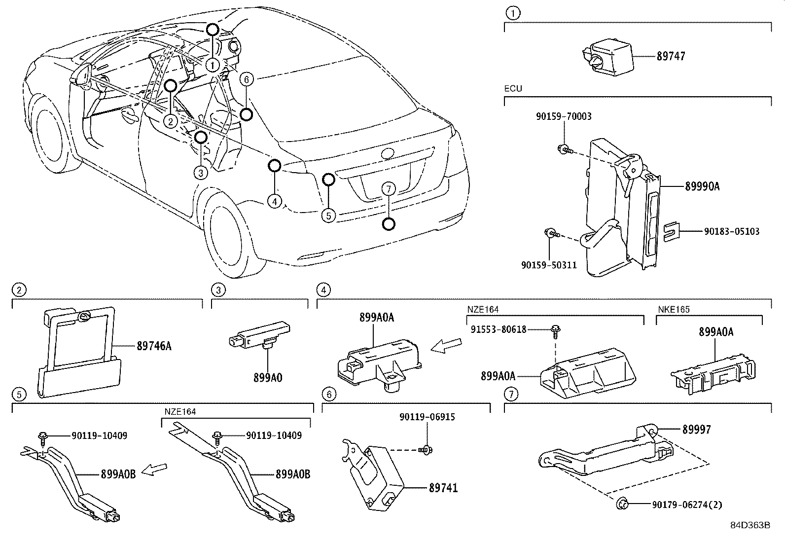 89741-13091 RECEIVER, DOOR CONTROL product image