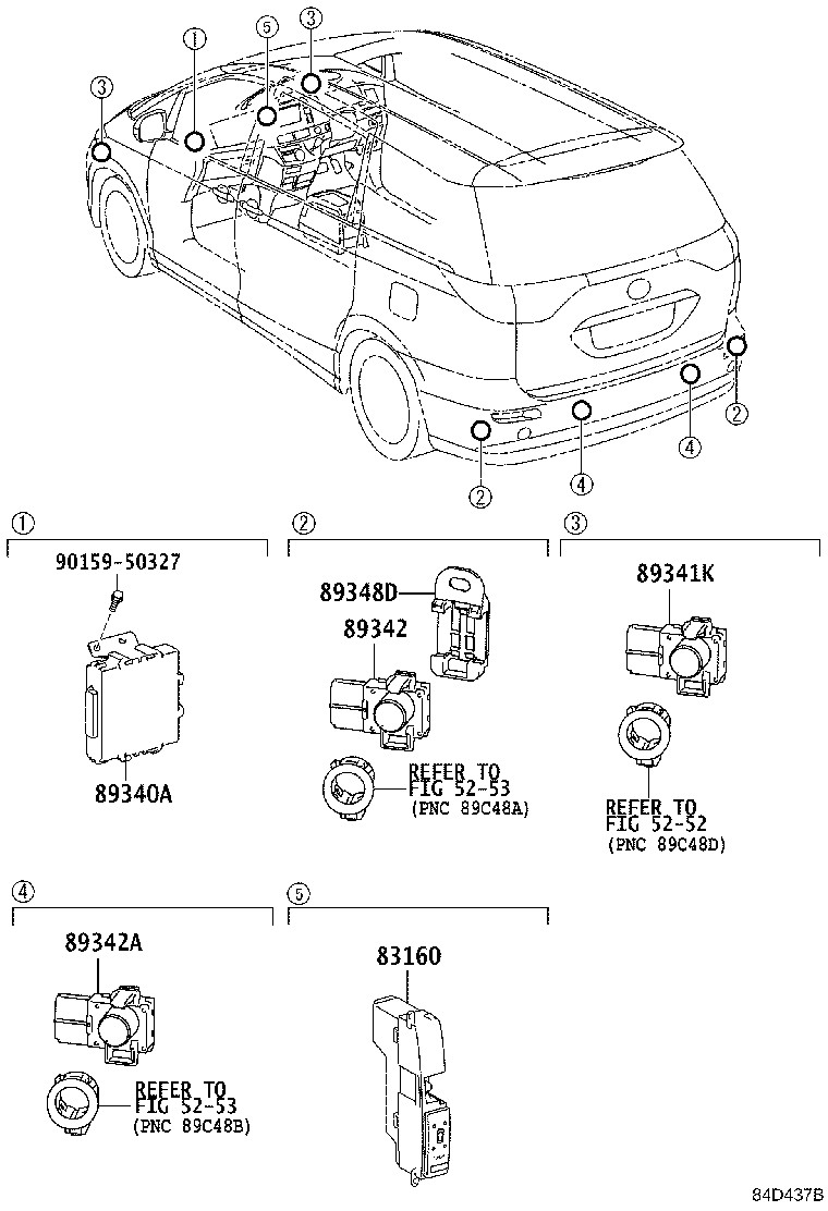 83160-28061 INDICATOR ASSY, CLEARANCE WARNING product image