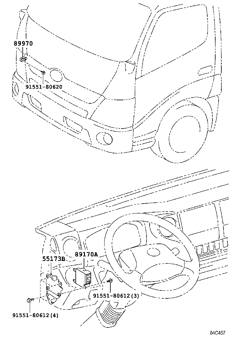 89170-37113 COMPUTER ASSY, AIR BAG product image