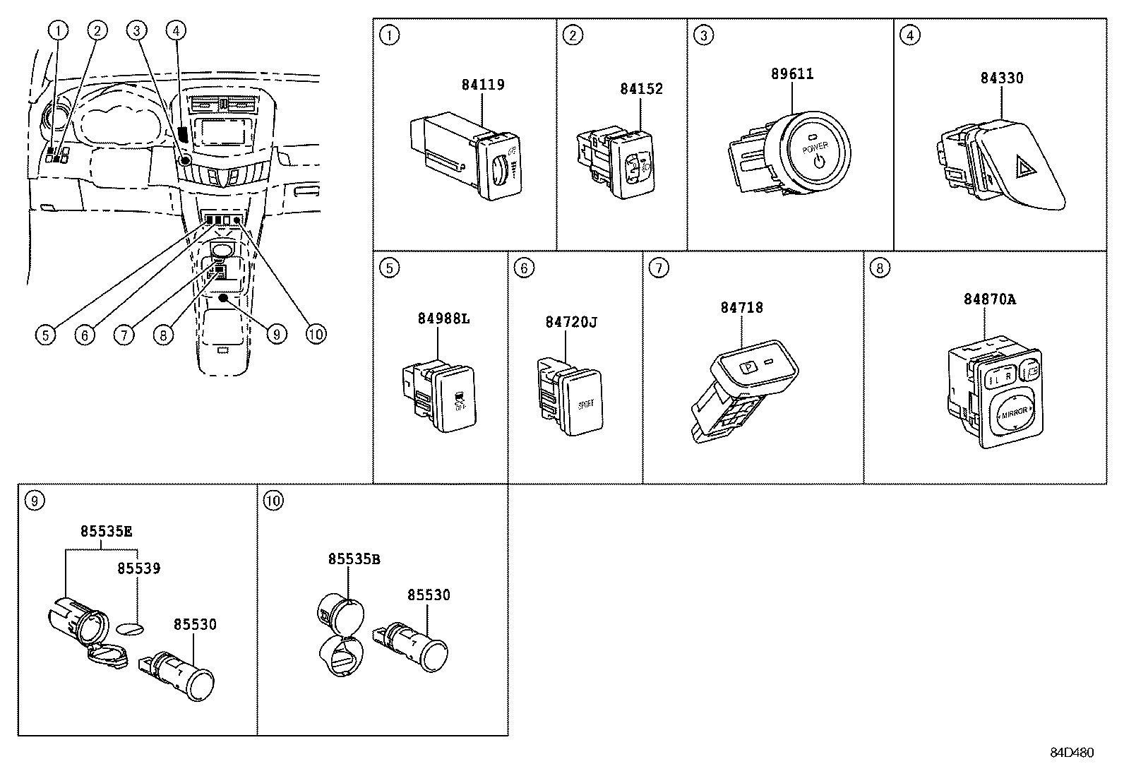 82666-0R070 HOLDER, CONNECTOR product image