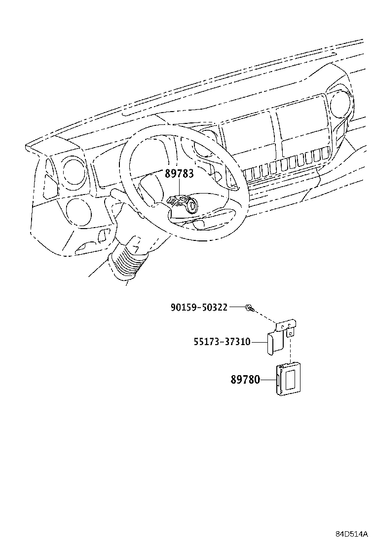 89780-37030 COMPUTER ASSY, TRANSPONDER KEY product image