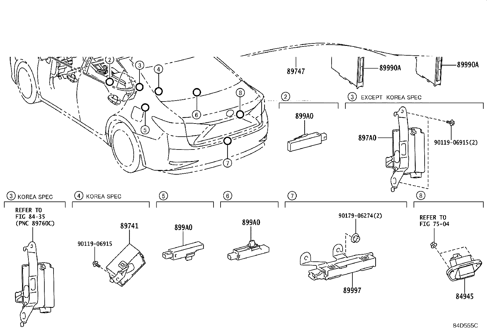 89170-33660 COMPUTER ASSY, AIR BAG product image
