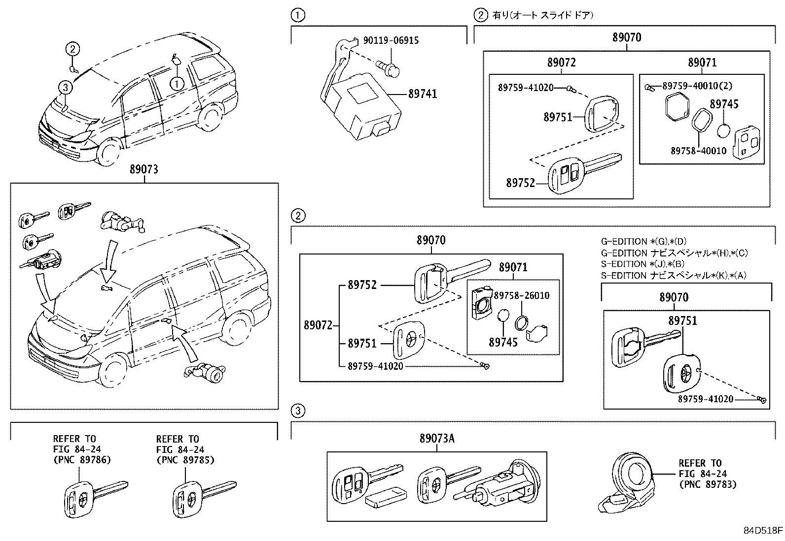 69005-28770 CYLINDER SET, LOCK W/TRANSMITTER HOUSING(LESS MODULE) product image