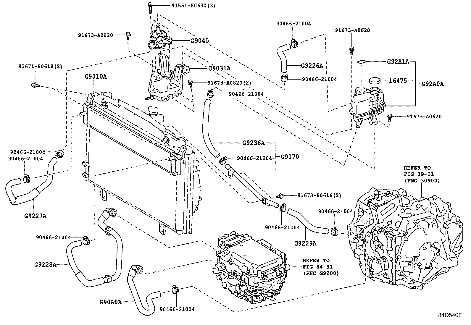 G9031-33030 BRACKET SUB-ASSY, HV WATER PUMP product image