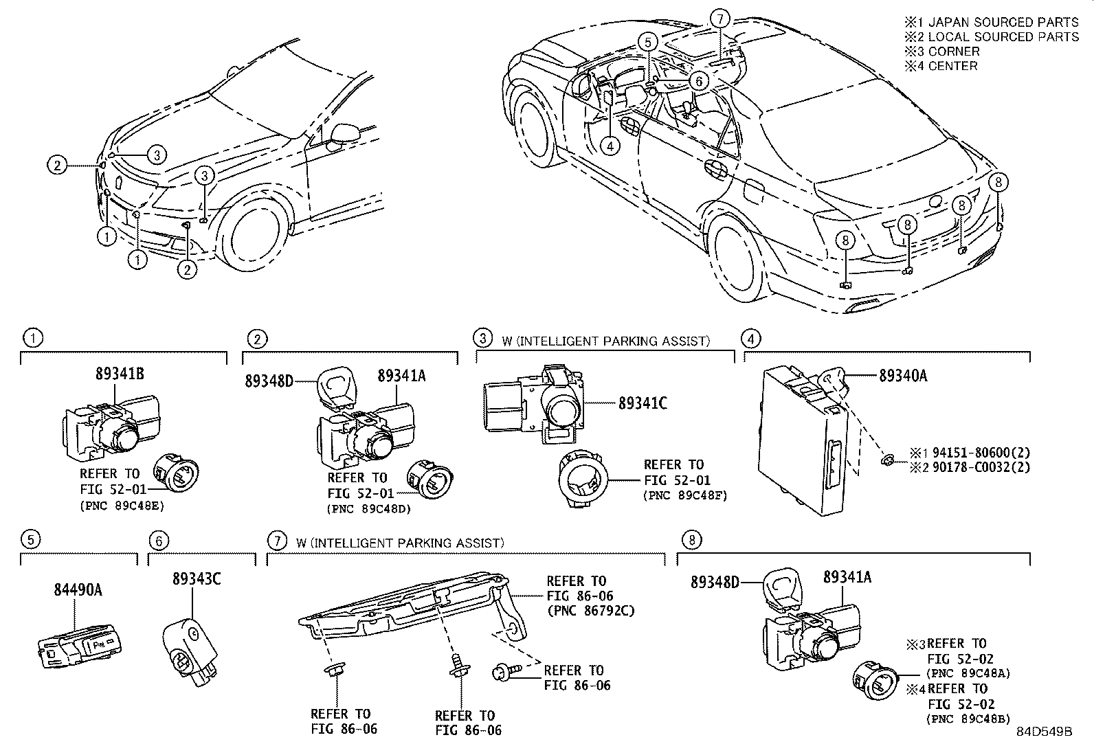 89340-0N010 COMPUTER ASSY, CLEARANCE WARNING product image