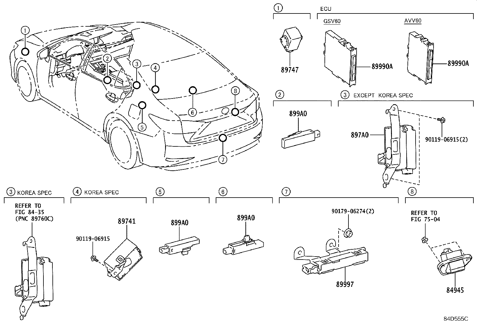 Toyota 89990-33652 COMPUTER ASSY, SMART KEY