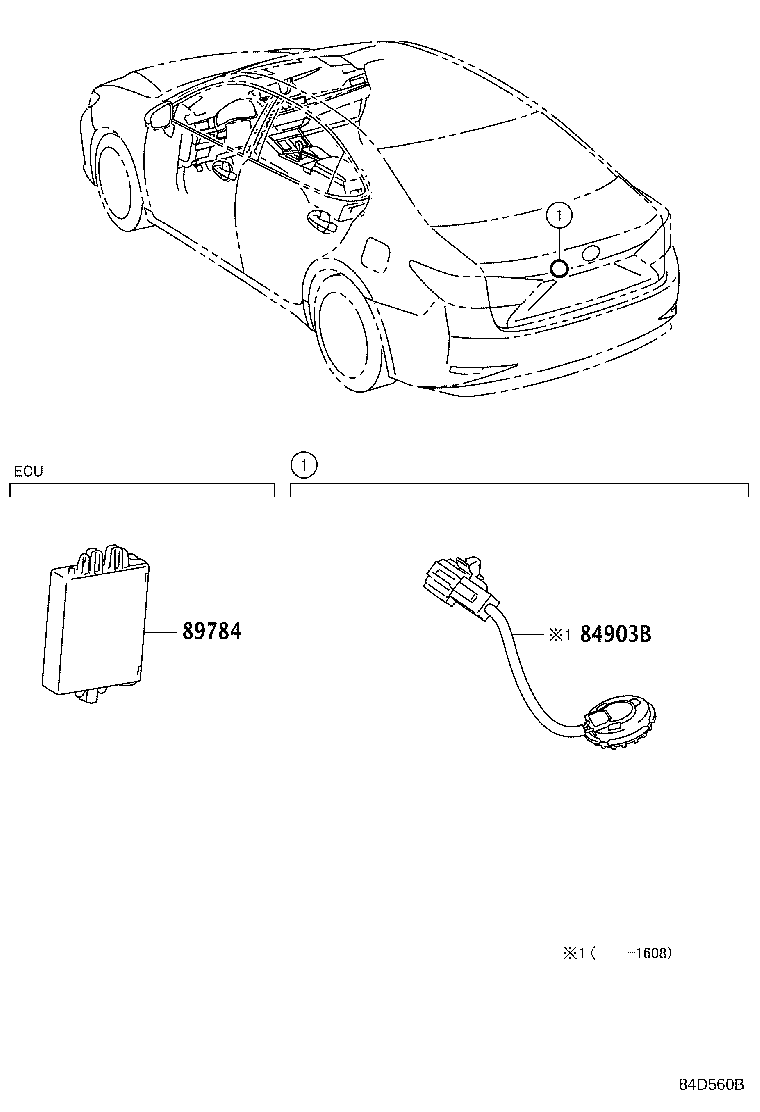 89784-30070 COMPUTER, IMMOBILIZER CODE product image