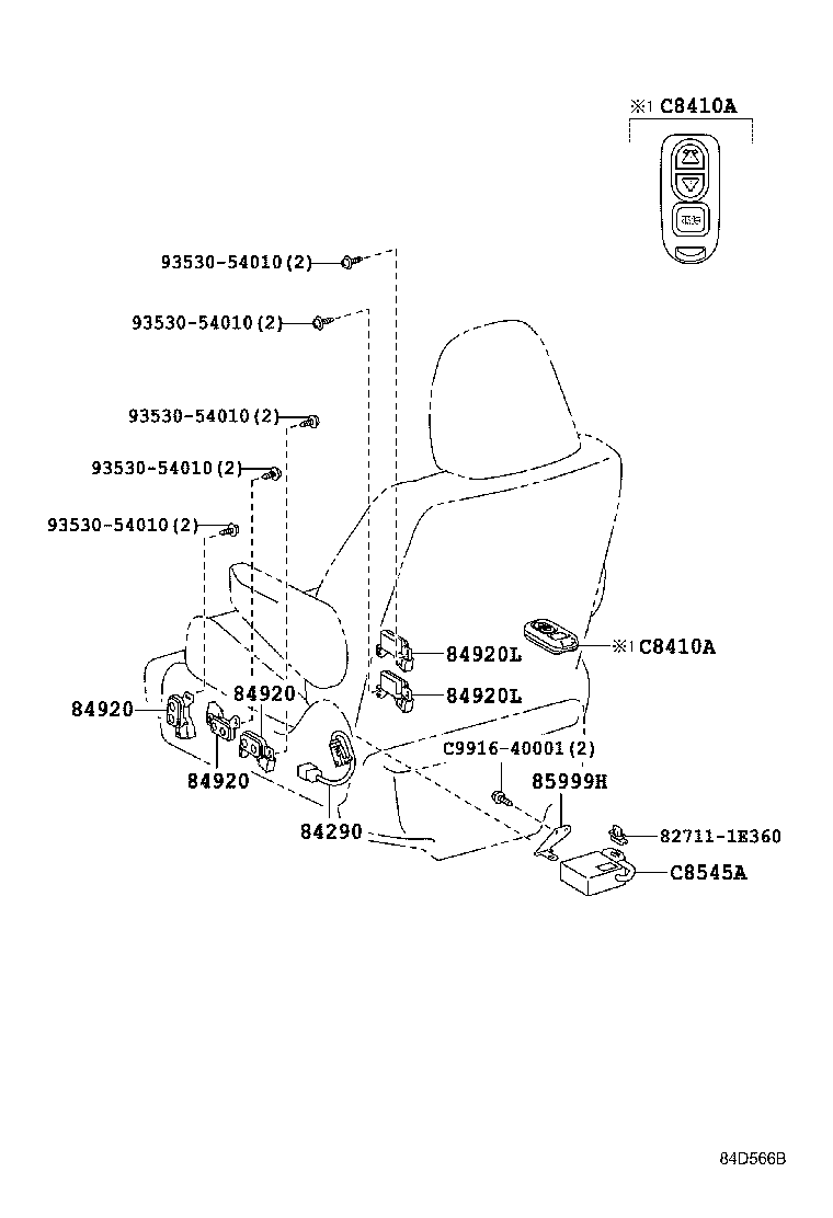 89437-68020 COVER, SENSOR product image