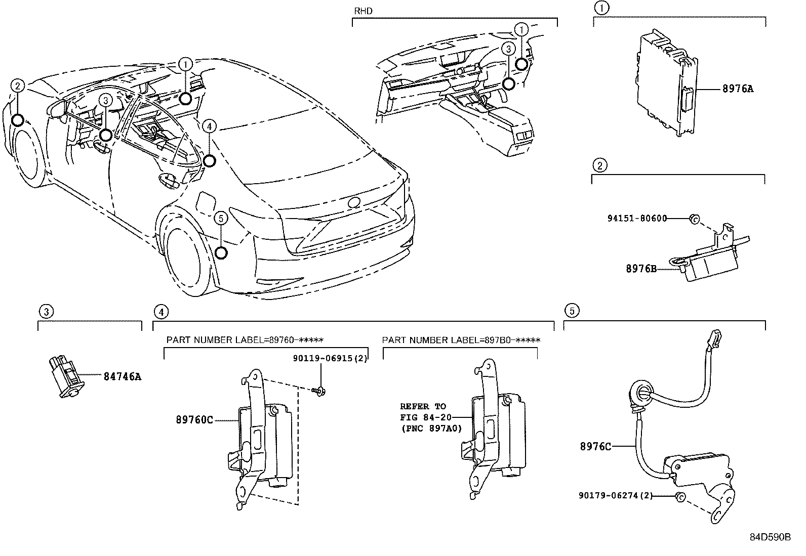 89760-33100 RECEIVER ASSY, TIRE PRESSURE MONITOR product image