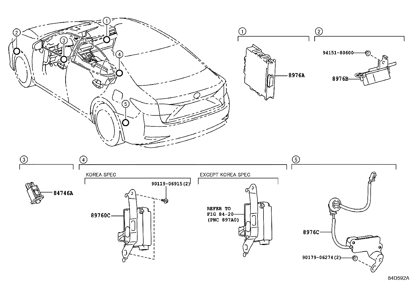 89760-33090 RECEIVER ASSY, TIRE PRESSURE MONITOR product image